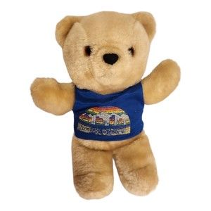 Vintage 1987 NBA Nuggets Teddy Bear with Classic Jersey Plush stuffed animal 9"